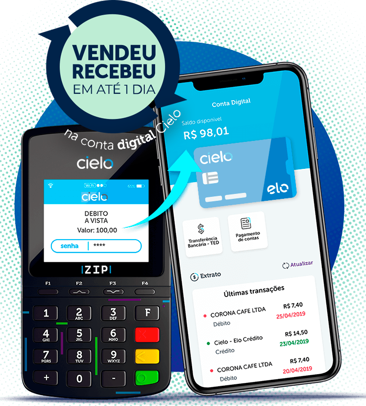 Conta digital: conta e cartão grátis para você | Cielo