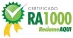 Certificado RA1000 - Reclame Aqui